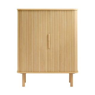 Ormarić u dekoru hrasta s kliznim vratima u prirodnoj boji 113x90 cm Cavo – Unique Furniture