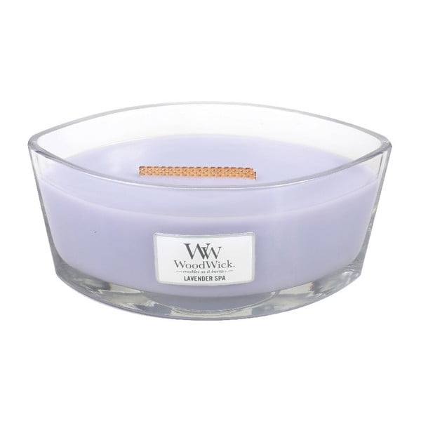 Mirisna svijeća Woodwick Lavender Spa, vrijeme gorenja 30 sati