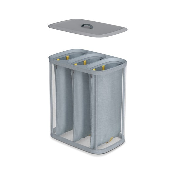 Siva tekstilna košara za rublje 90 l Tota Trio – Joseph Joseph-image-4