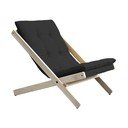 Sklopiva stolica Karup Design Boogie Dark Raw/Grey