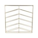Zidni metalni držač za boce vina u zlatnoj boji broj boca 10 kom 67x66x7,5 cm Cuadro – PT LIVING