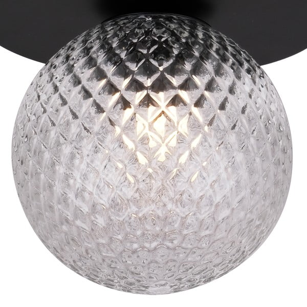 Crna stropna svjetiljka SULION Musa, ø 14 cm-image-2