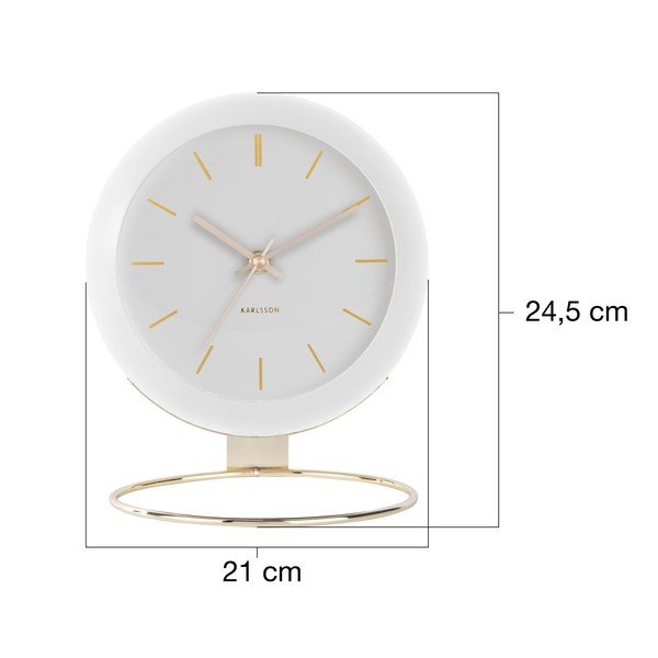 Stolni sat ø 21 cm Globe – Karlsson-image-4
