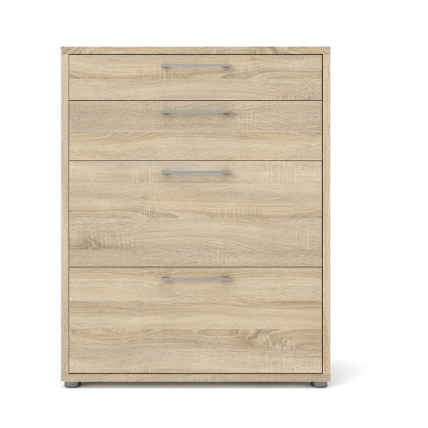 Modularna biblioteka u dekoru hrasta u prirodnoj boji 89x113 cm Prima – Tvilum-image-3