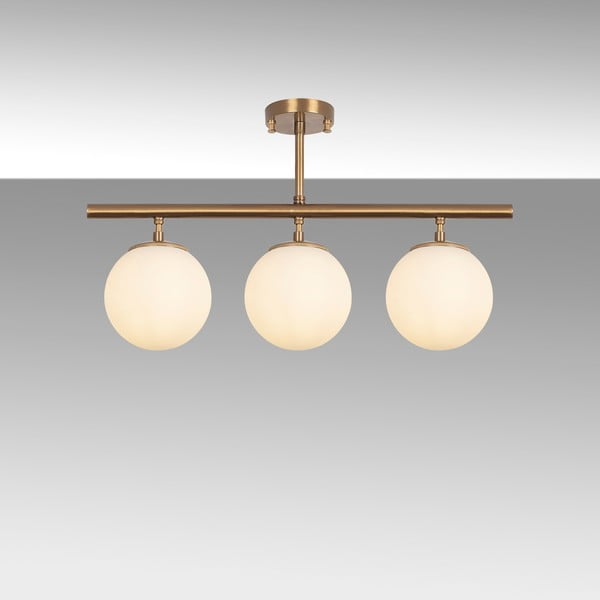 Stropna svjetiljka u brončanoj boji sa staklenim sjenilom ø 15 cm Atmaca – Opviq lights-image-4