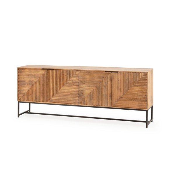 Komoda od masivnog manga u prirodnoj boji 210x80x40 cm Nereida – MOME-image-2