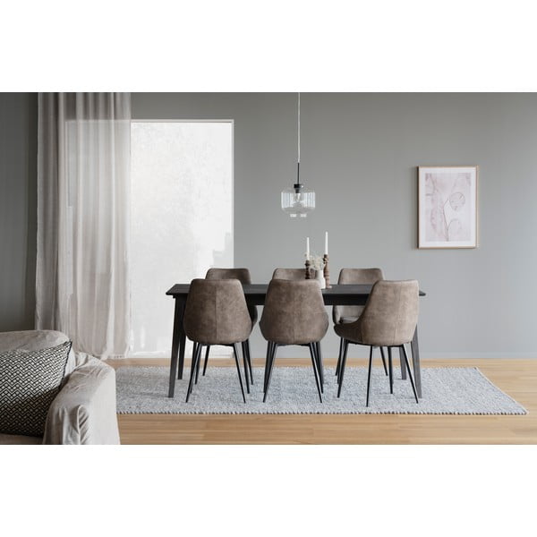 Smeđe blagovaonske stolice u setu 2 kom Sierra – Rowico-image-1