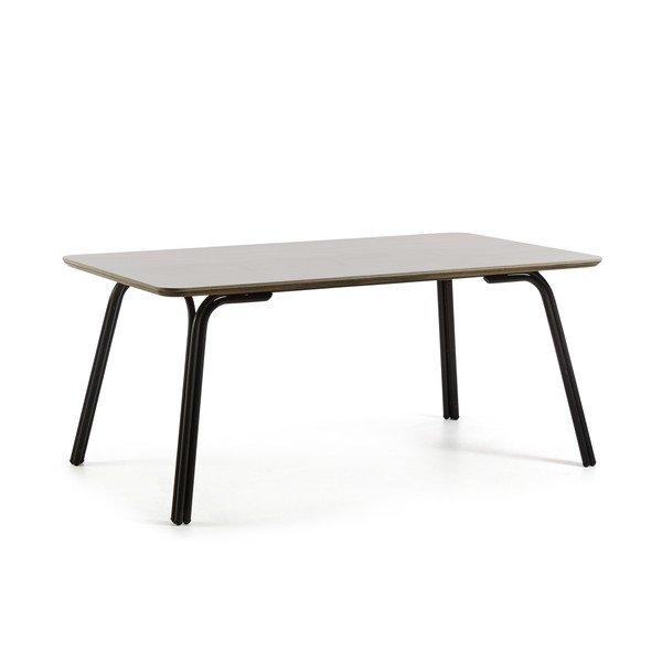 Sivi stol La Forma Bernon, 180 x 100 cm