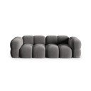 Siva baršunasti sofa 250 cm Loretto – Cosmopolitan Design