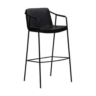 Crna barska stolica od imitacije kože DAN-FORM Denmark Boto, visina 95 cm