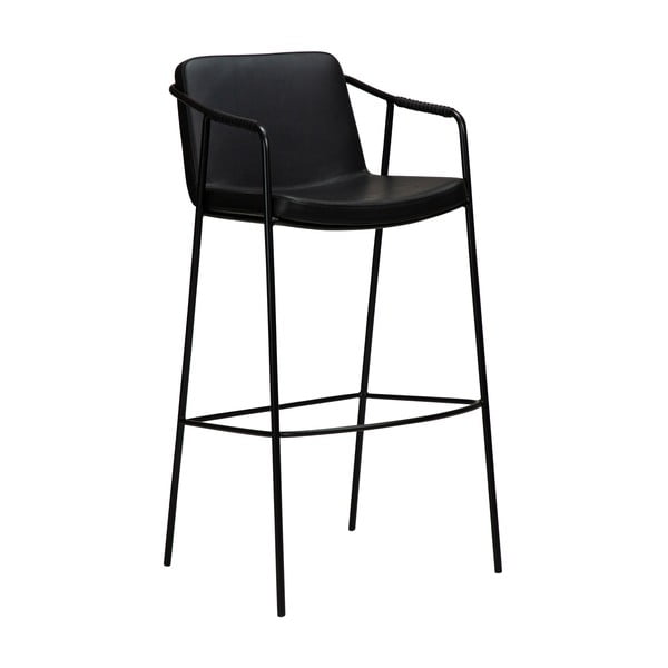 Crna barska stolica od imitacije kože DAN-FORM Denmark Boto, visina 95 cm