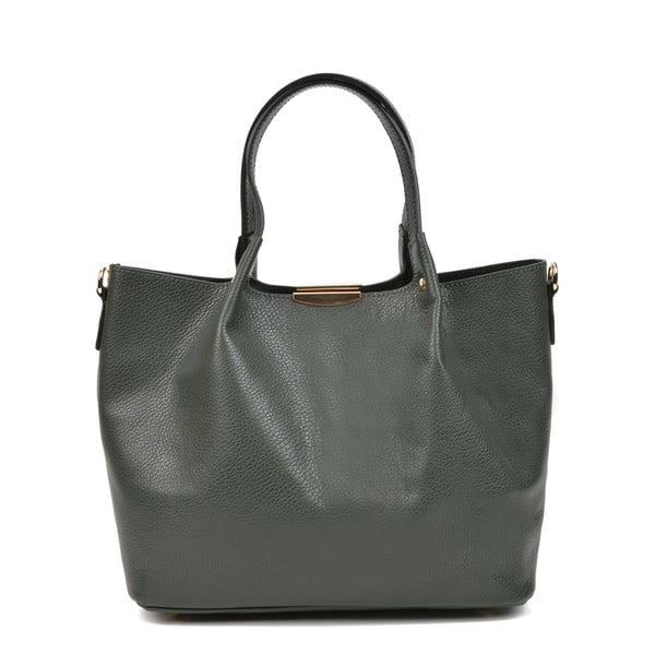 Zelena kožna ženska torbica Carla Ferreri Camilla