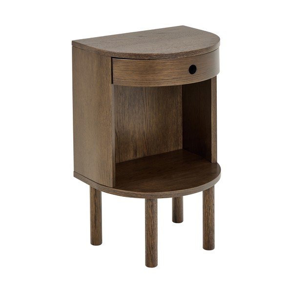 Noćni ormarić u dekoru hrasta u tamnoj prirodnoj boji Paron – Actona-image-2