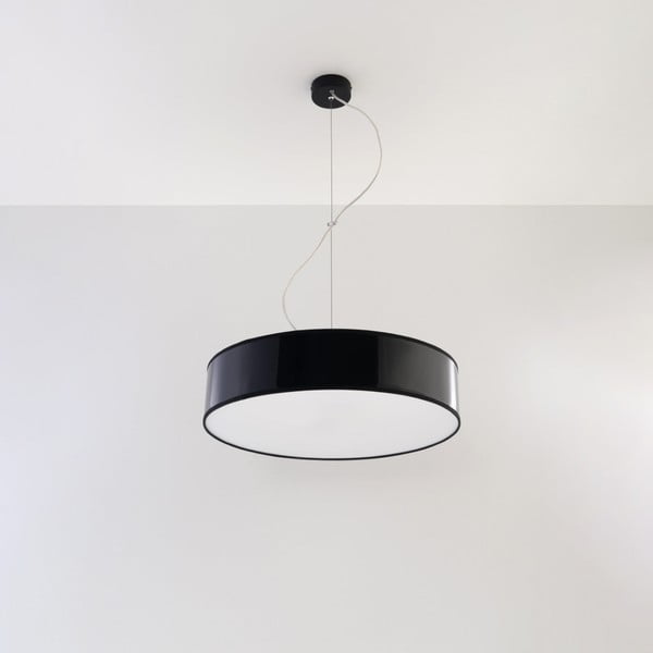 Crna viseća svjetiljka ø 45 cm Atis – Nice Lamps