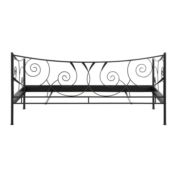 Crni metalni krevet Støraa Isabelle, 90 x 200 cm-image-2