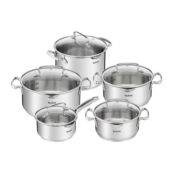 Set lonaca 10 kom od nehrđajućeg čelika DUETTO+ G719SA55 – Tefal
