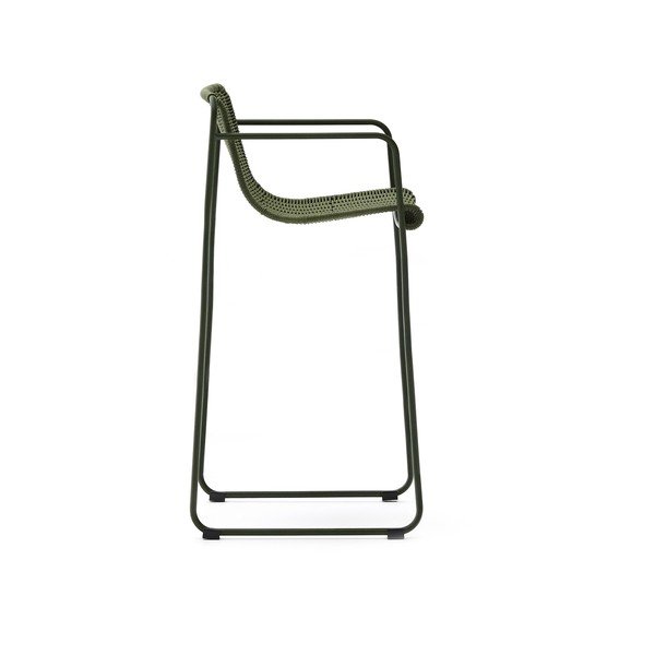 Zelena metalna vrtna barska stolica Maurina – Kave Home-image-3