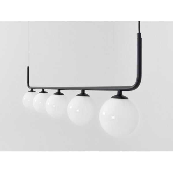 Crna visilica sa staklenim sjenilom 142x142 cm Catkin - CustomForm-image-4