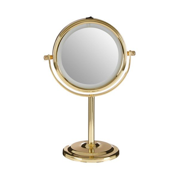 Kozmetičko ogledalo s osvjetljenjem/povećavajuće (s povećanjem 2x) ø 15 cm Cassini – Premier Housewares-image-4