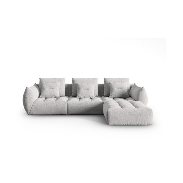 Svijetlo siva kutna garnitura (promjenjiva) Bloom – Micadoni Home