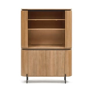 Regal za knjige od drva manga u prirodnoj boji 120x170 cm Licia - Kave Home