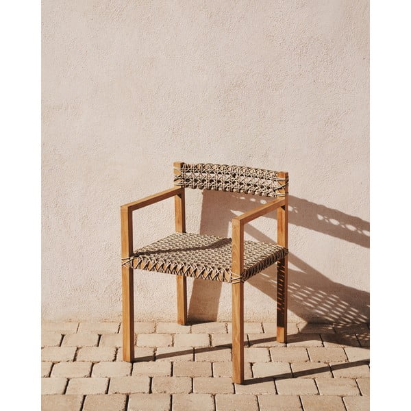 Blagovaonske stolice u setu 2 kom od umjetnog ratana u prirodnoj boji Giverola – Kave Home-image-1