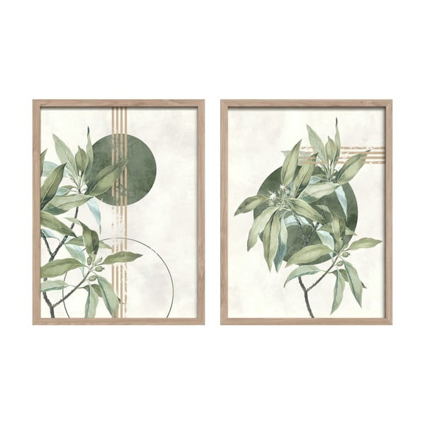 Slike u setu 2 kom 30x40 cm Green – Styler