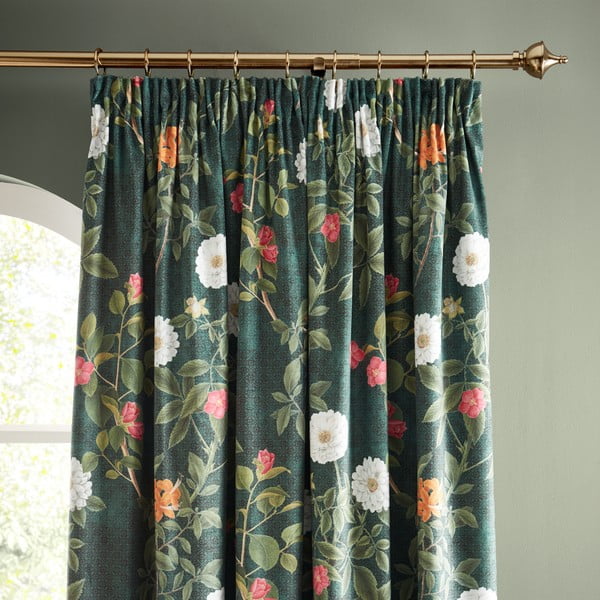 Zelene zavjese u setu 2 kom 117x229 cm Arcadia Floral – RHS