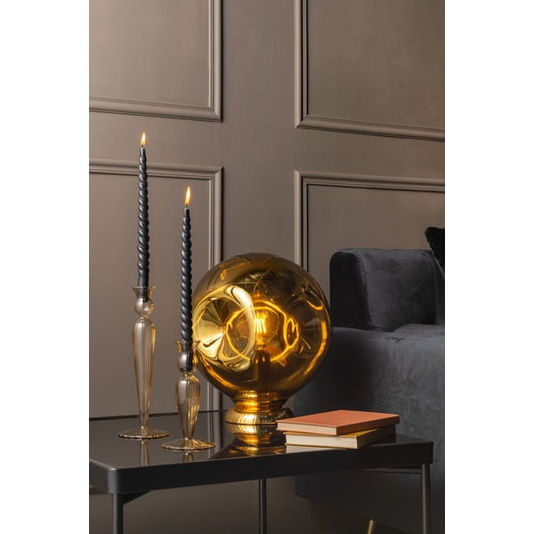 Svjetlosmeđi stakleni svijećnjak PT LIVING Swirl, visina 26,5 cm-image-1