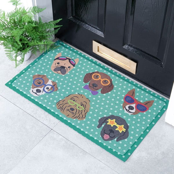 Otirač 40x70 cm Dogs on Polka Dots – Artsy Doormats-image-1