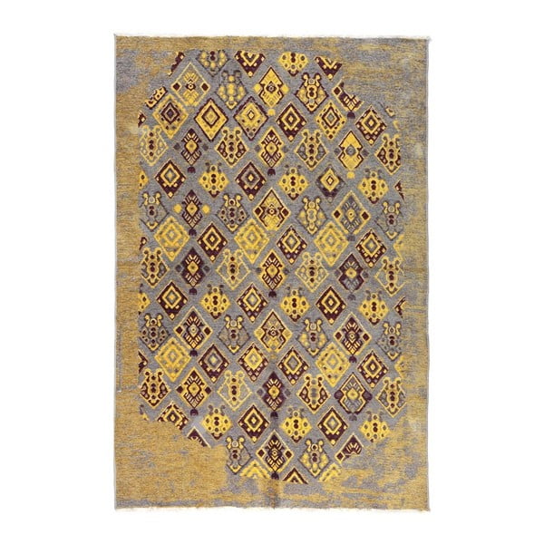 Dvostrani tepih od žutog vina Vitaus Nunna, 125 x 180 cm