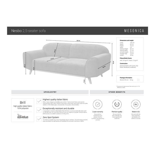 Tamnocrvena sofa MESONICA Nesbo-image-3