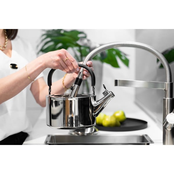 Kuhalo za vodu od nehrđajućeg čelika s klipom Vialli Design Diamante, 1,5 l-image-3