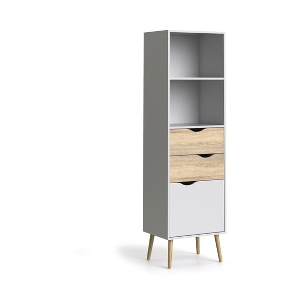 Bijela biblioteka Tvilum Oslo, 50 x 171 cm-image-2