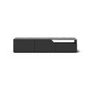Crna TV komoda u betonskom dekoru 180x38 cm Verone – TemaHome