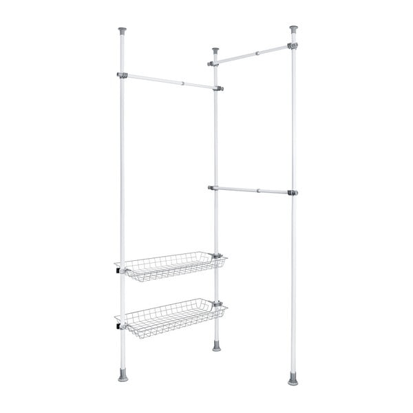 Bijeli metalni teleskopski stalak za odjeću Herkules – Wenko-image-4