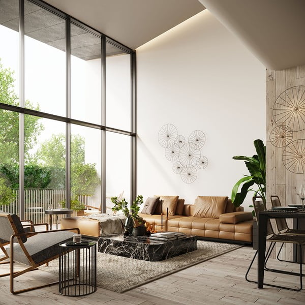 Crna stropna svjetiljka ø 30 cm Soho – Sollux-image-2