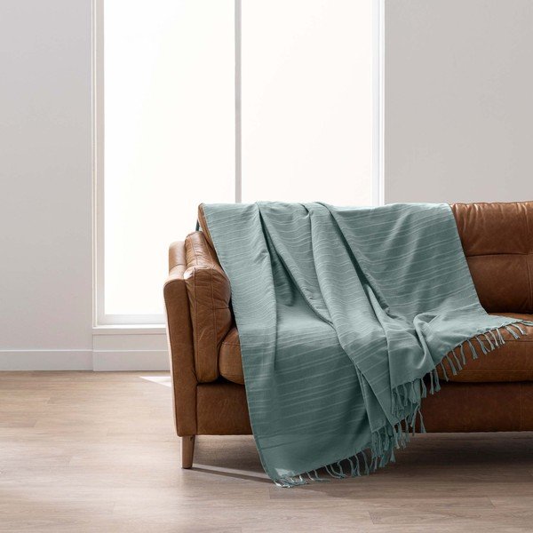 Zeleni pamučan prekrivač 125x150 cm Lilia – douceur d'intérieur-image-3