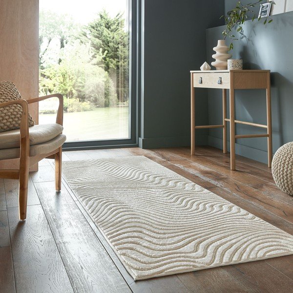 Bež vunena staza 80x230 cm Channel - Flair Rugs-image-2