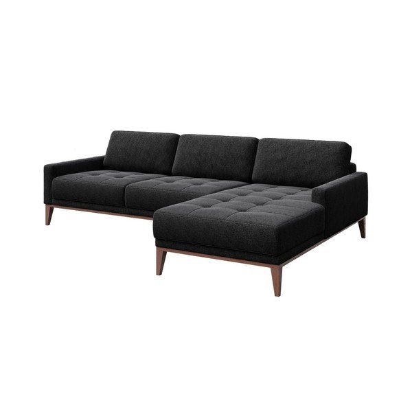 Antracit siva kutna garnitura MESONICA Musso Tufted, desni kut-image-2