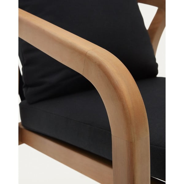 Crne/u prirodnoj boji blagovaonske stolice u setu 4 kom Malaret – Kave Home-image-4