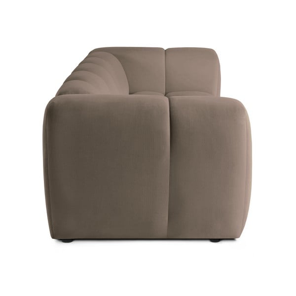 Smeđe-siva baršunasta sofa 225 cm Cube – Bonami Selection-image-3
