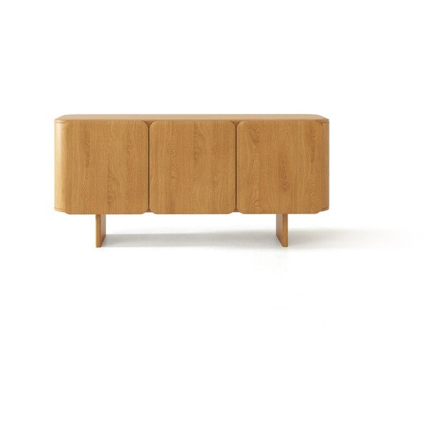 Komoda od punog hrasta u prirodnoj boji 160x76x45 cm Charlotte – Micadoni -image-2