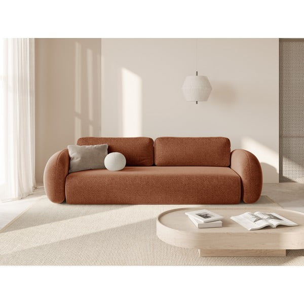 Ciglasta sklopiva/s prostorom za odlaganje sofa od šenila 262 cm Tonale – Cosmopolitan Design-image-1