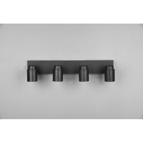 Mat crni metalni reflektor 19x52 cm Angelo - Trio-image-2