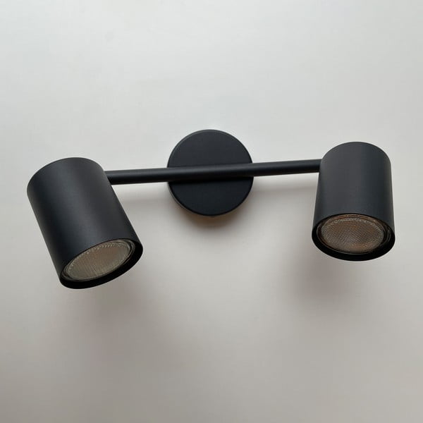 Crni metalni LED reflektor 8x30 cm Vano – Fischer & Honsel-image-3