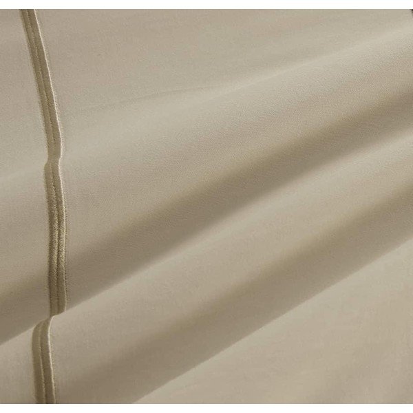 Bež posteljina za krevet za jednu osobu od renforce pamuka s uključenom plahtom/6-dijelna 140x200 cm Calm of Lines – Mila Home Luxury-image-4