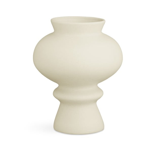 Kremasto bijela keramička vaza Kähler Design Kontur, visina 23 cm