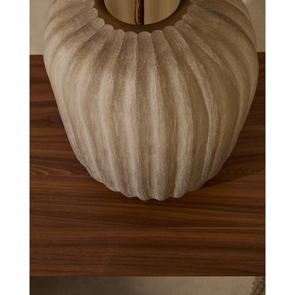 Bež staklena vaza (visina 27 cm) Lumia – Kave Home-image-1