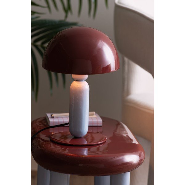 Bordo/svijetlo plava metalna stolna lampa (visina 30 cm) Firenze round – Leitmotiv-image-1